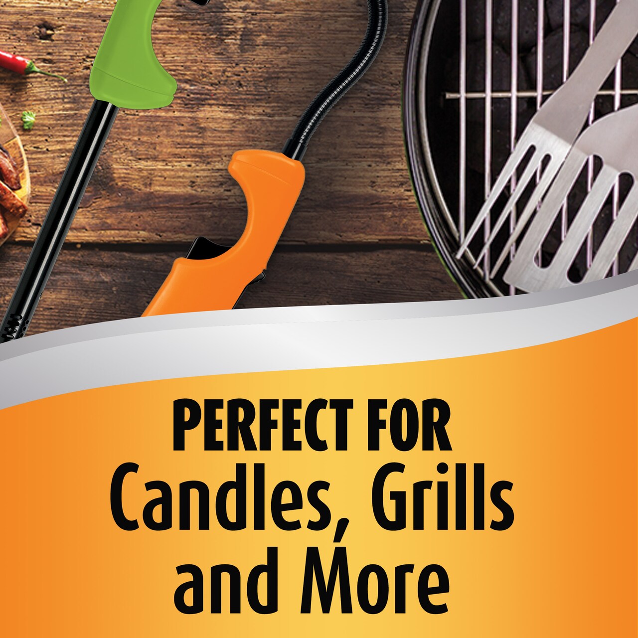 BIC Multi Purpose Lighter with Flexible Metal Wand, Classic Collection, Great Lighter for Candles, Grills and Fireplaces, 10 Count Pack of Lighters